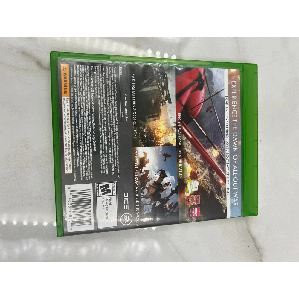 Battlefield 1 Xbox One First Person Shooter Video Game EA DICE 2016